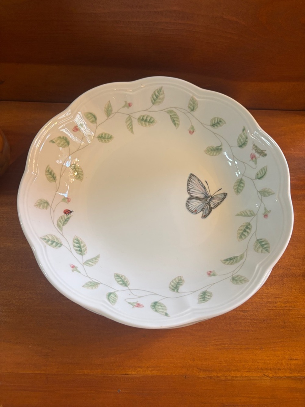 Set of 4 Lenox Butterfly Meadow Pasta Bowls